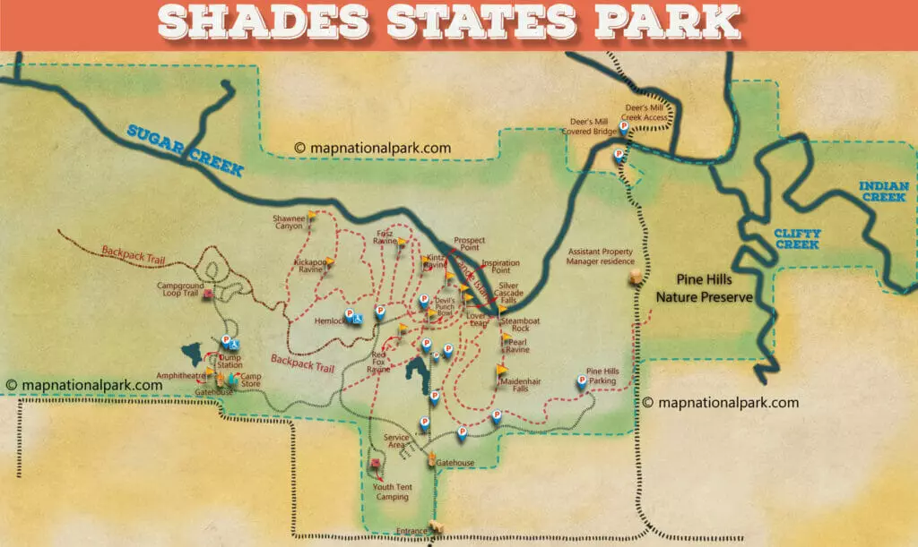 Adventure Awaits: Explore Shades State Park Trail Map 2022 - Maps for You