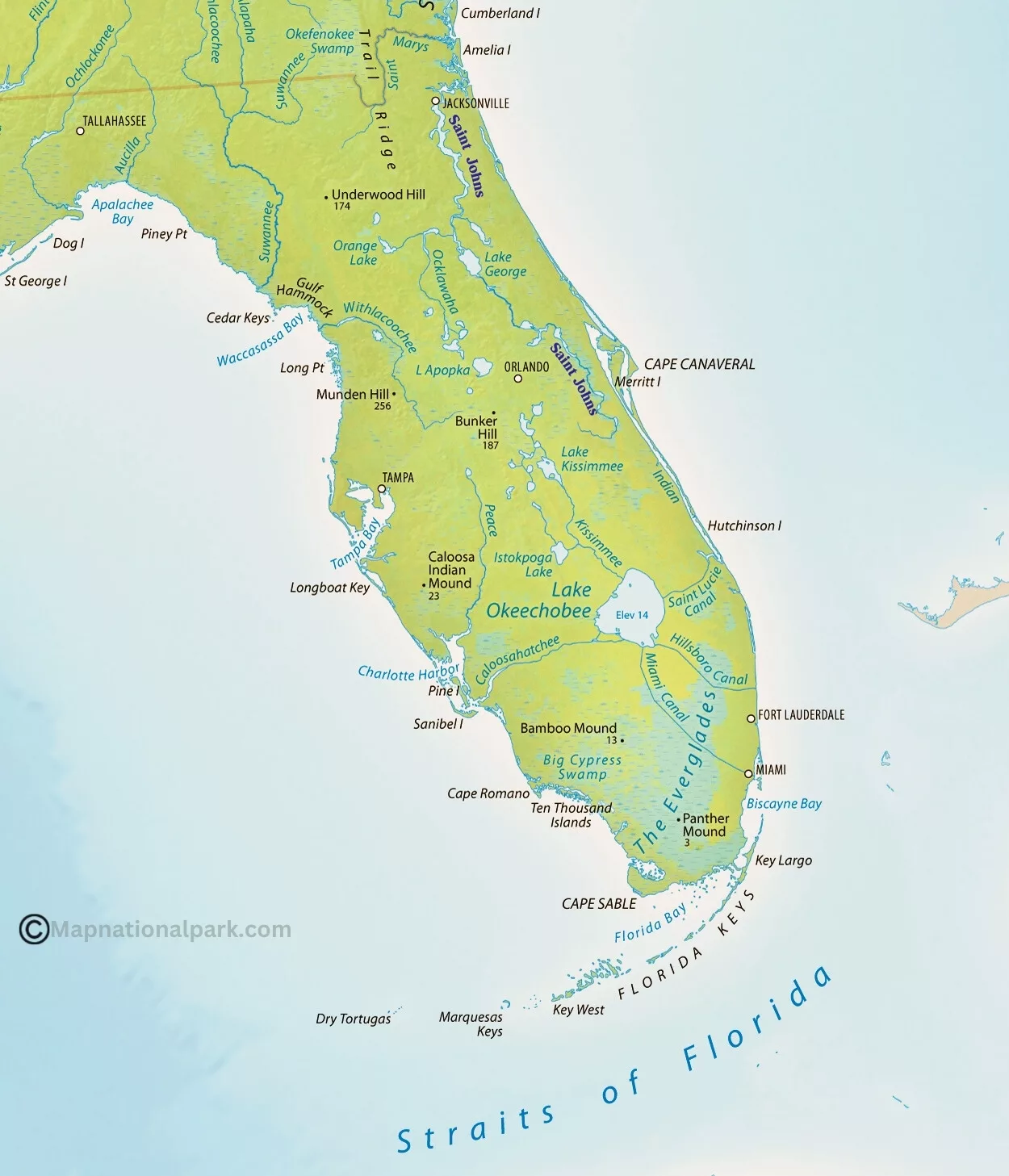 Ultimate St Johns River Fishing Map! Navigate St. Johns River's Fishing ...