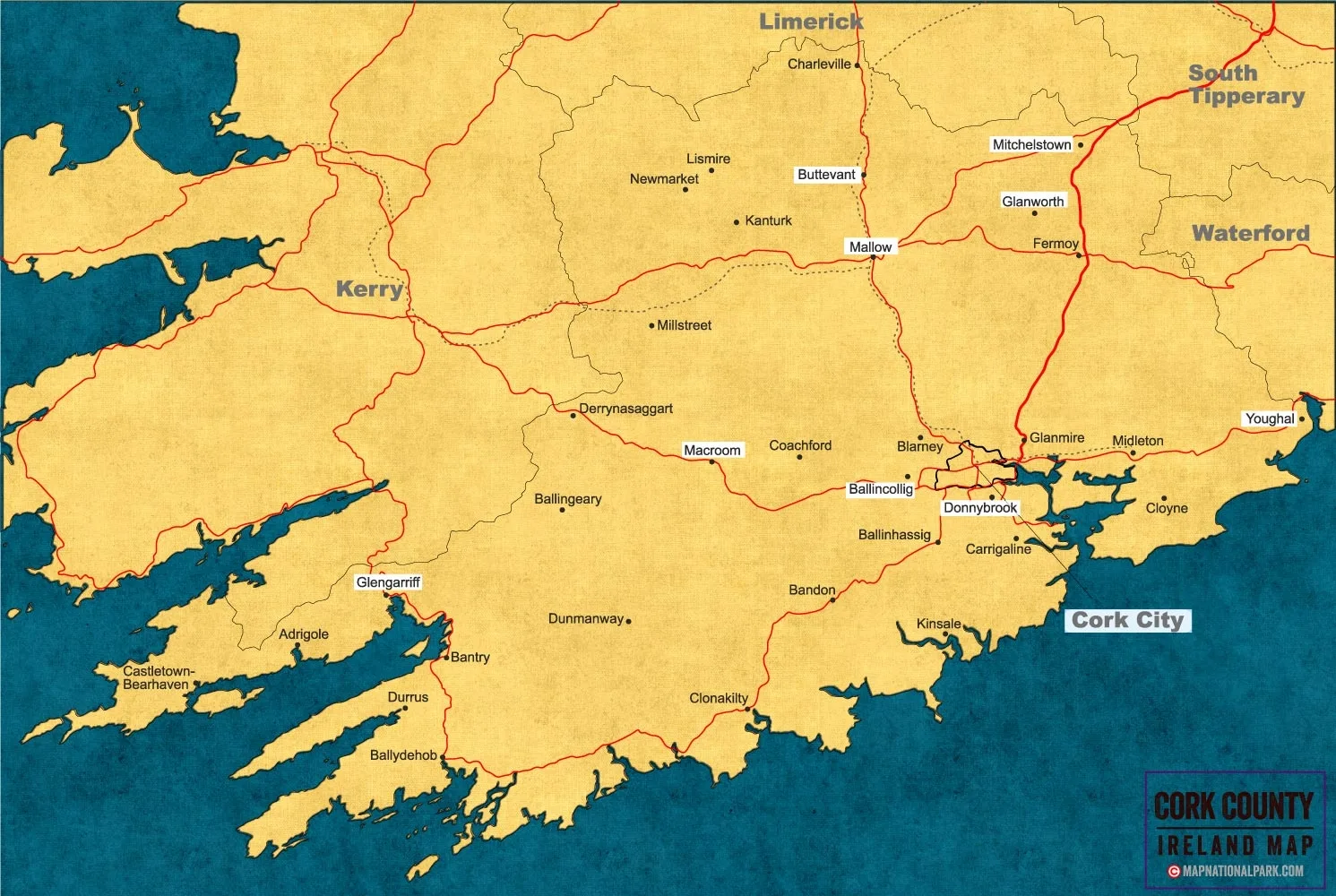 Download County Cork Map Ireland Ultra HD [2023] Maps for You