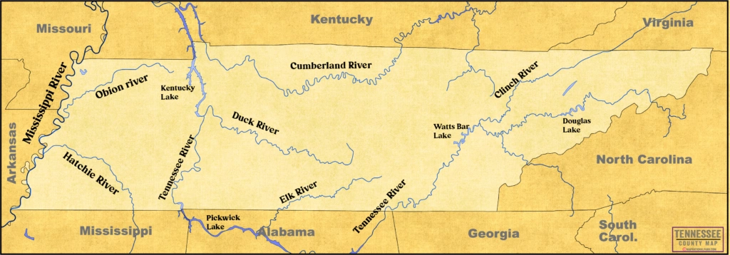 Explore Download River Map Tennessee 2024 Maps For You   River Map Tennessee 1024x358 